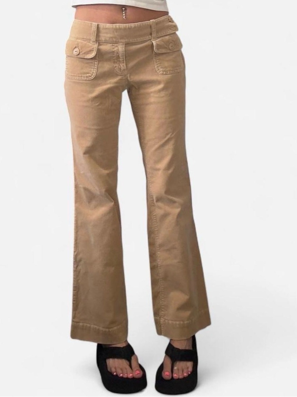 Y2K Gap Tan Flared Jeans